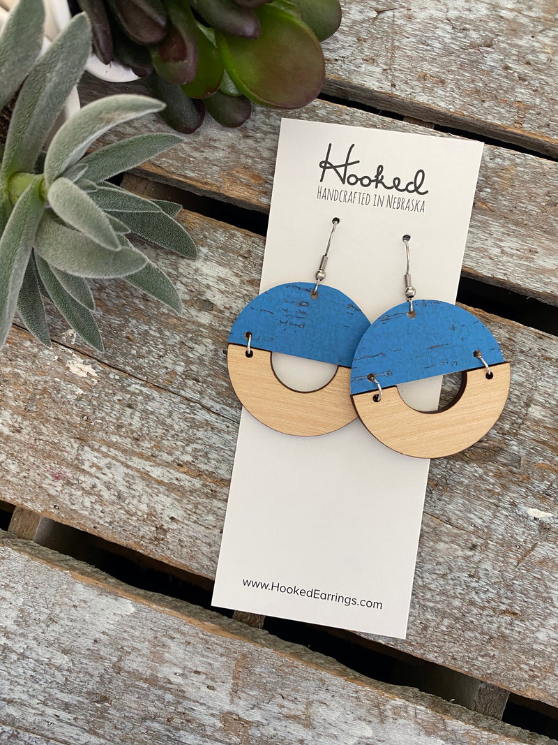 French Blue Half Hoops