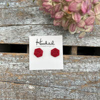 Cherry Lace Clay Studs