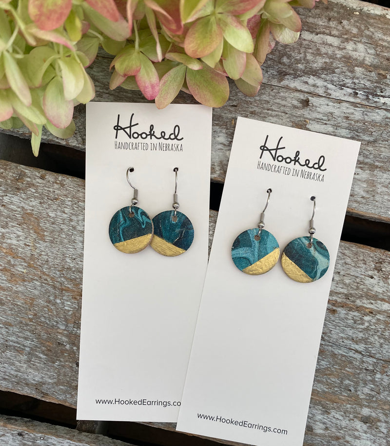 Agate Minis Dipped in Gold - Small