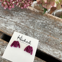 Sweater Studs in Plum