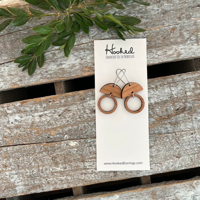 Wooden Hoop Suspended Stacks - Small