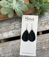 Basic Braided Black Teardrops - Small