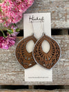 Wooden Deluxe Cutout Earrings - Large Aspen