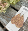 Double Gold Criss Cross Teardrops - Medium