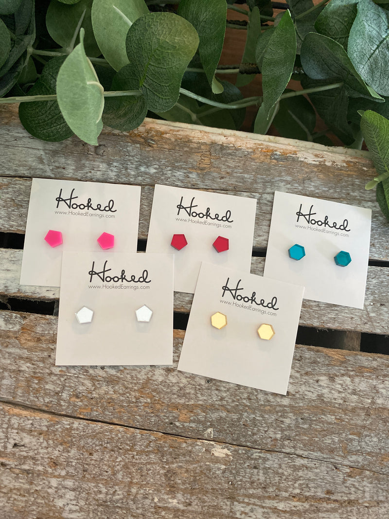 Pent & Hex Studs - 7x8mm