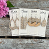 Gilded Goddess Half Hoops