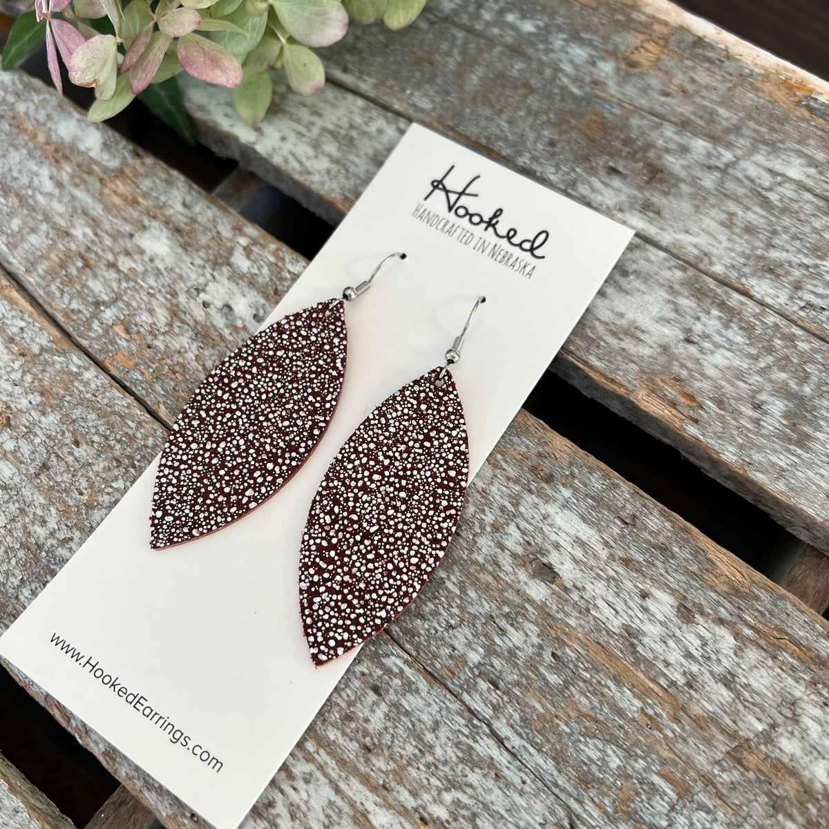 Crystal & Cognac Petals - Medium