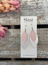Petal Pink Fringe and Silver Layered Petals