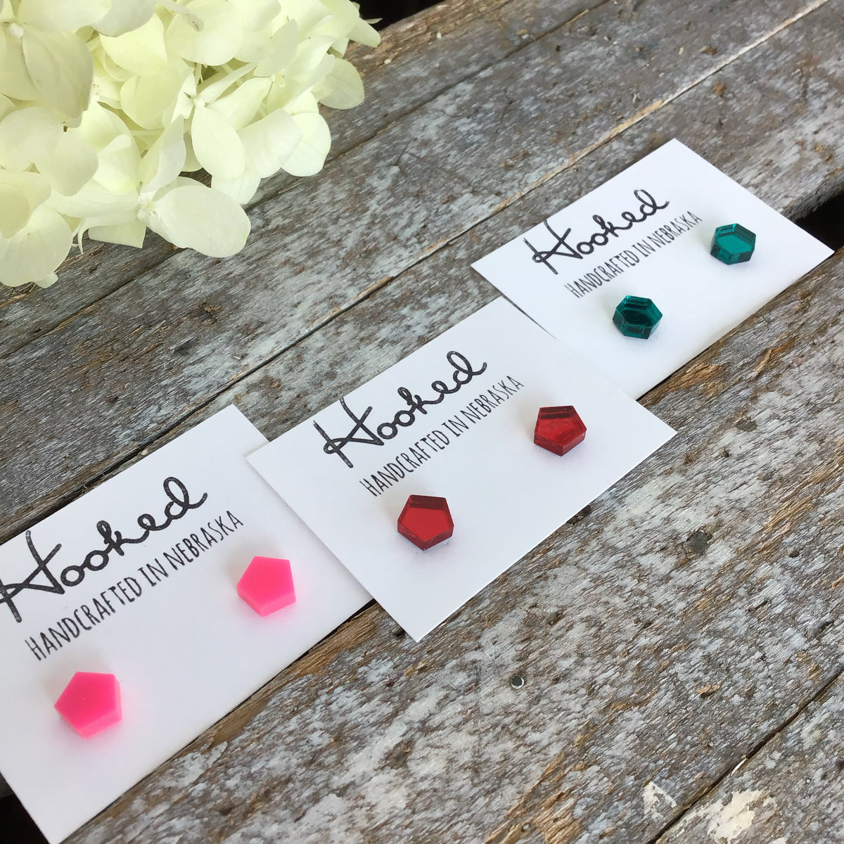 Pent & Hex Studs - 7x8mm