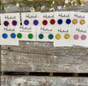 Druzy-Style Round Studs - Colors - 12mm