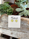 Opal Sparkle Studs - 8mm