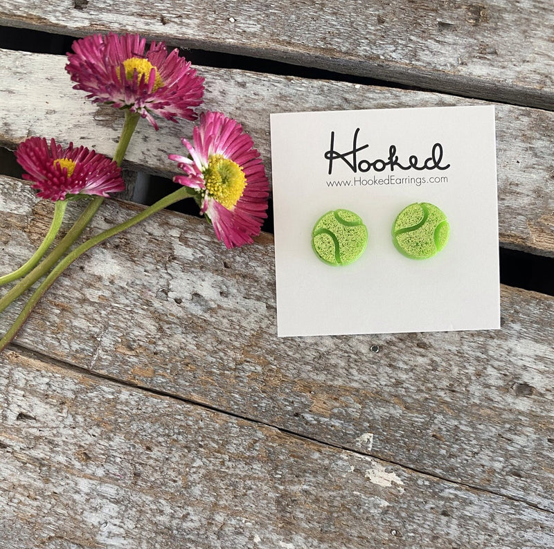 Glittered Tennis Studs - 12mm