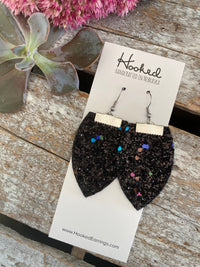 Black & Blurple Glitter Magnolias - Medium