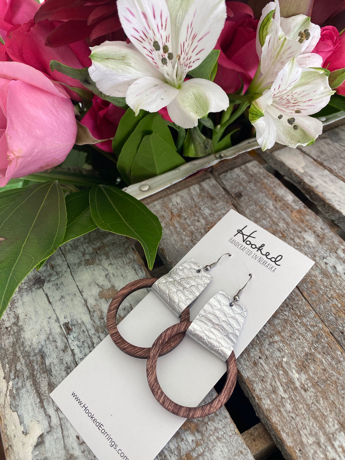 Looped Wooden Hoops - Size Medium