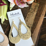 Gold Shimmer Teardrop Cutouts - Large