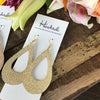 Gold Shimmer Teardrop Cutouts - Large